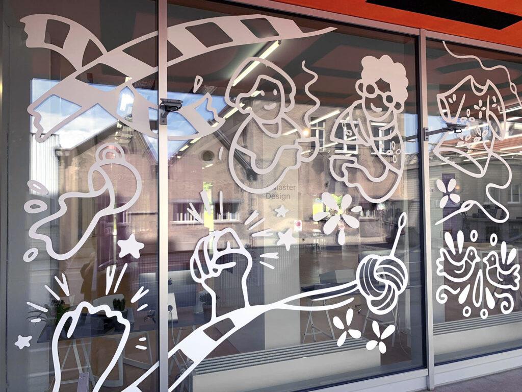 Window Graphic Lucerne University of Applied Sciences and Arts Werkschau Window 3